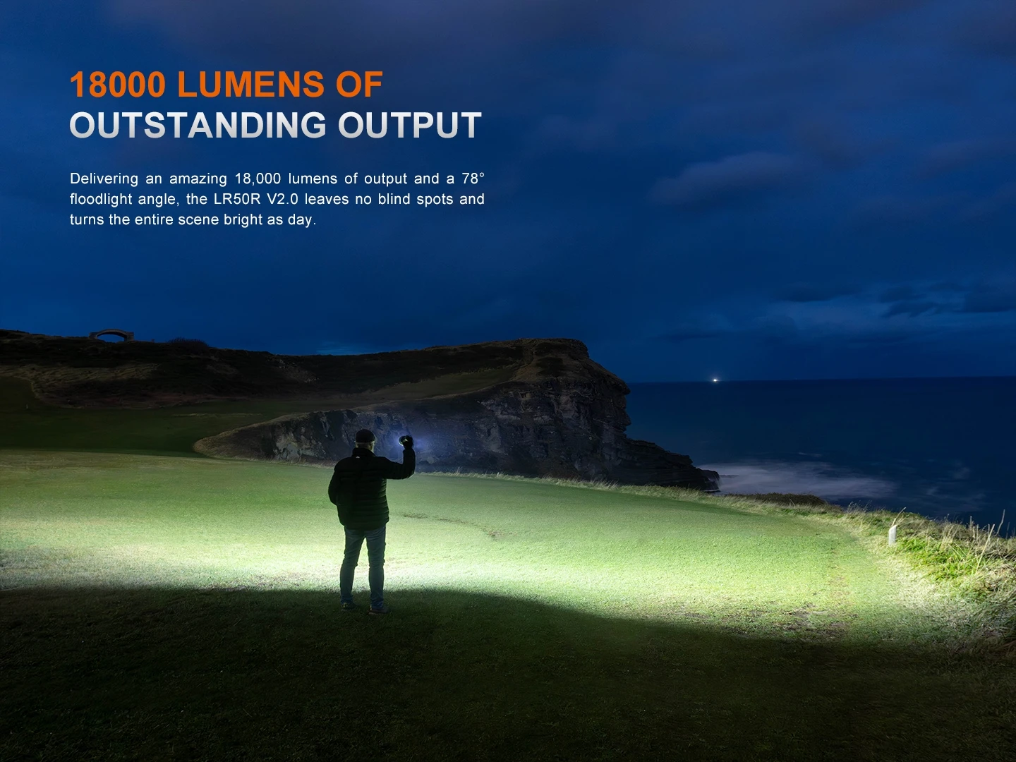 Fenix LR50R V2.0 18000 Lumen Spot and Flood Light with Red and UV